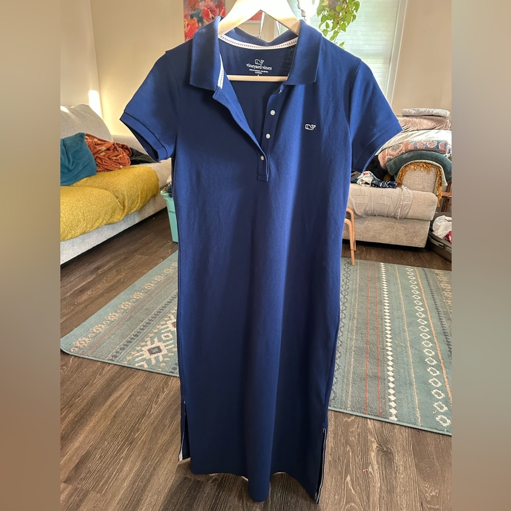 Vineyard Vines Navy Polo Shirt Dress